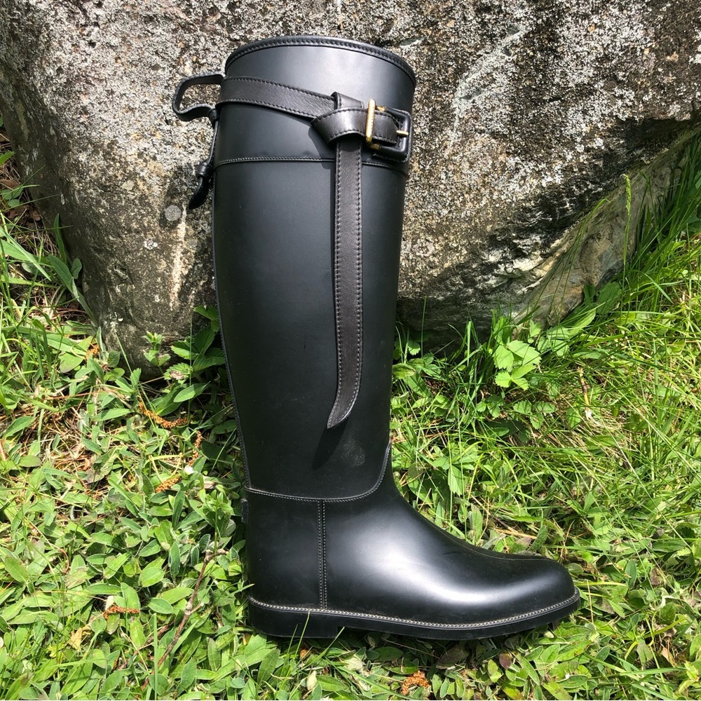 Burberry Rubber Rain Boots - 37